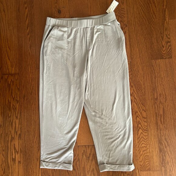 NWT Spense Plus Size Terry Roll Cuff Trouser Pants Size 2X Casual Loungewear New - Picture 12 of 14